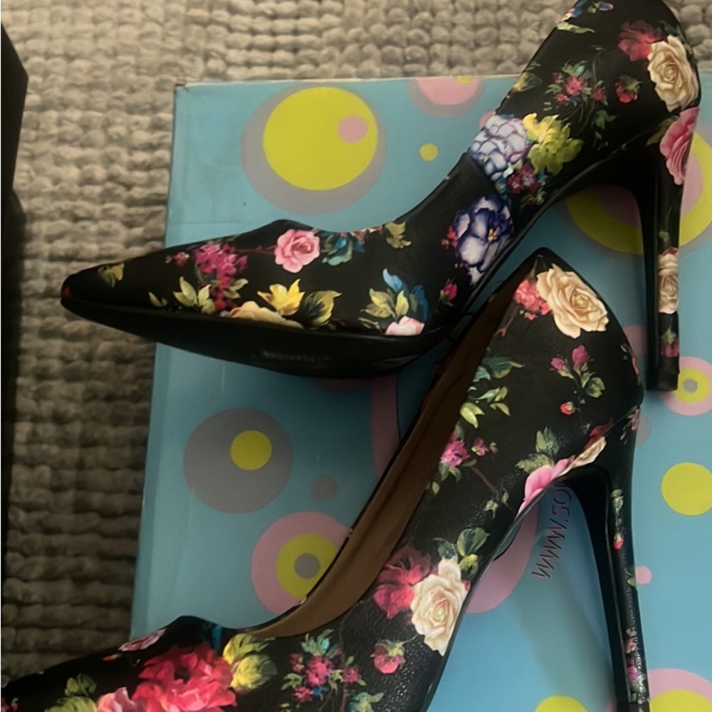 Flower High Heels Woman Shoes